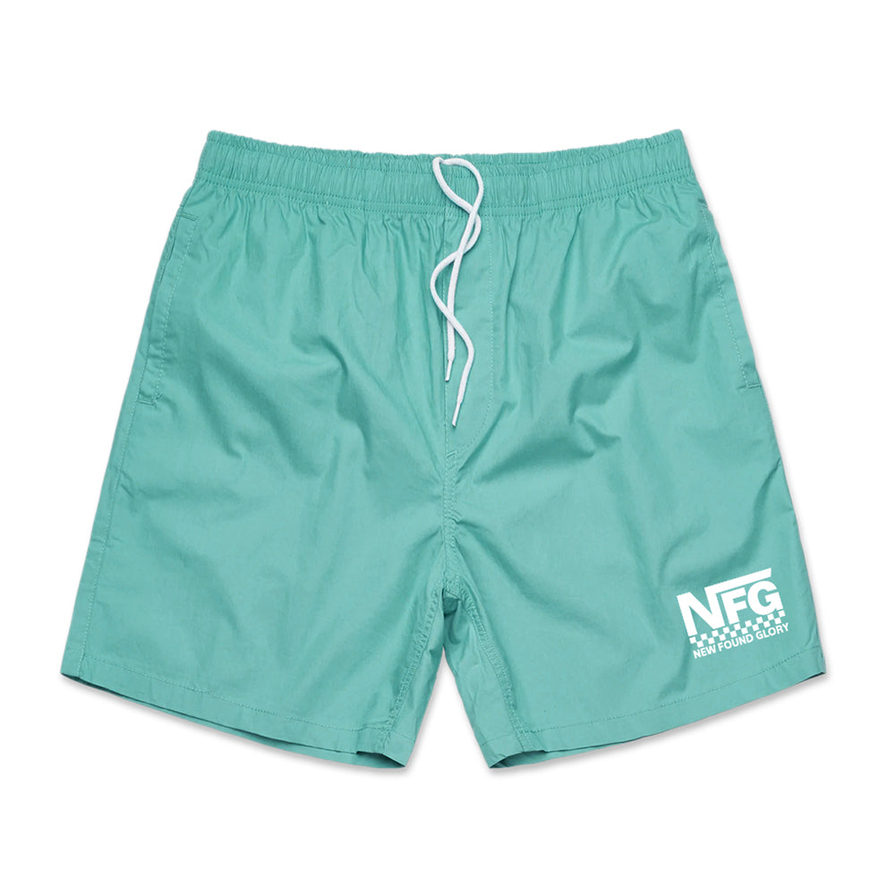 New Found Glory (Checker Logo) Beach Shorts